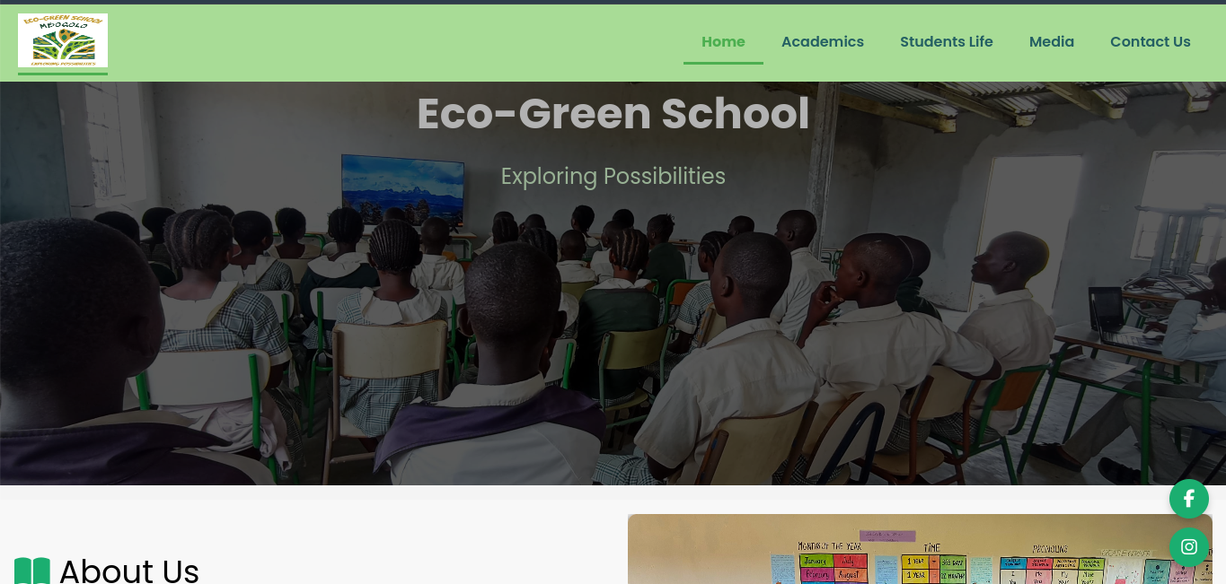 Eco Green School Website Preview